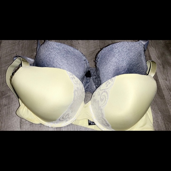 Yellow and Gray 2 pack Bras - Picture 1 of 3